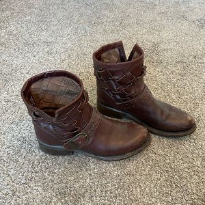 Matisse Brown Leather Sole Ankle Booties